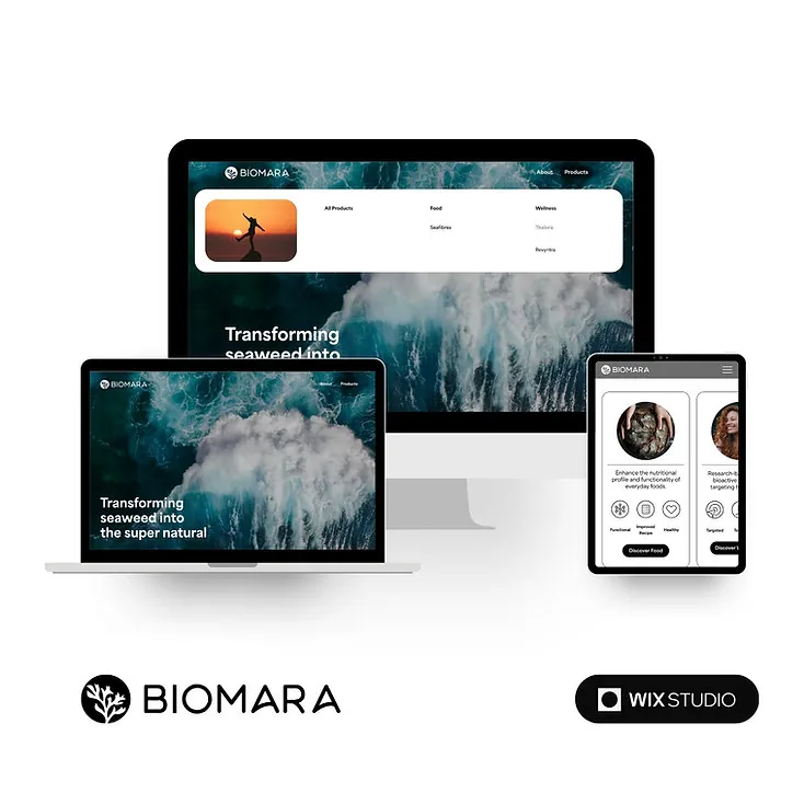 BioMara website designed by Vision Marketing
