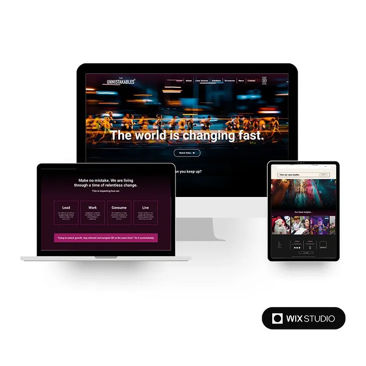 The Unmistakables website designed by Vision Marketing